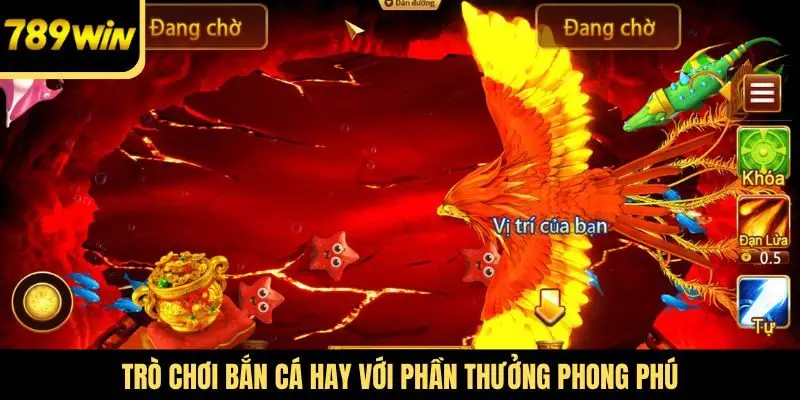 Trò chơi bắn cá hay với phần thưởng phong phú
